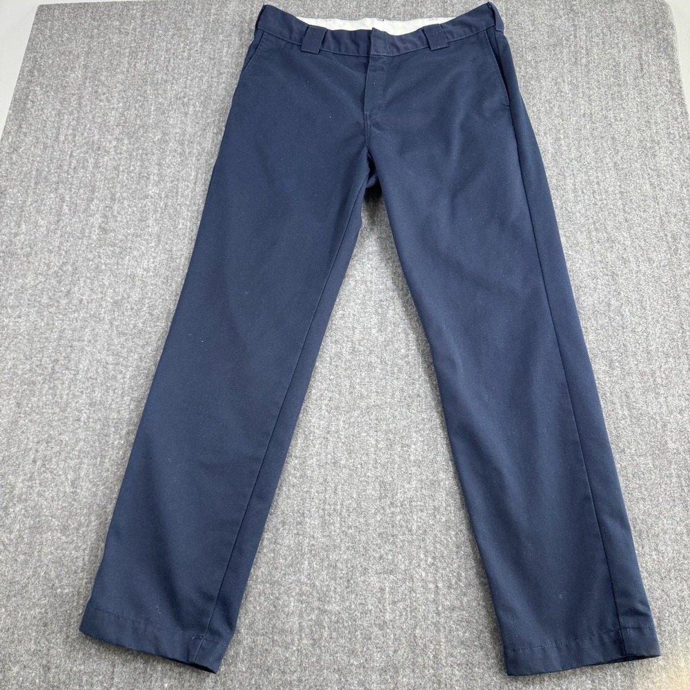 Carhartt Master Pant Men's 33x32 Navy Blue Work Pants Chino Trousers